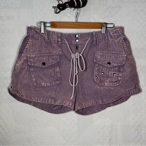 Women's Purple Casual Shorts
